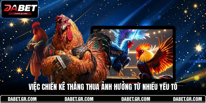 DABET ⭐️ Link Trang Chủ DABET Mới Nhất | Đăng Ký Tặng 188K Việc chiến kê thắng thua ảnh hưởng từ nhiều yếu tố